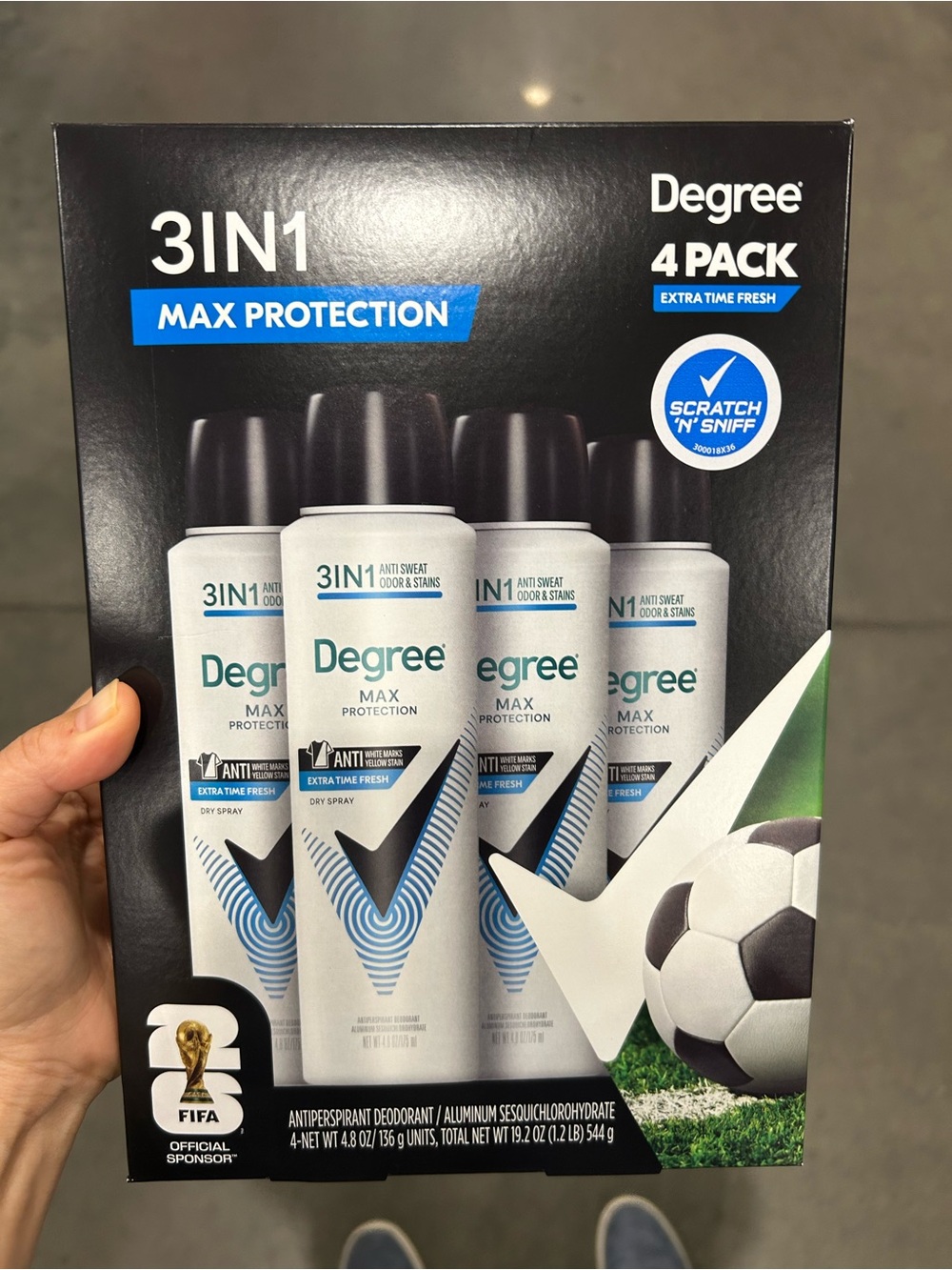 Degree 3IN1 Max Protection Antiperspirant Deodorant 4-pack